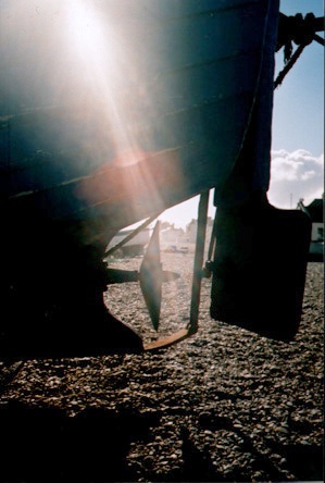 propellor rudder and sun