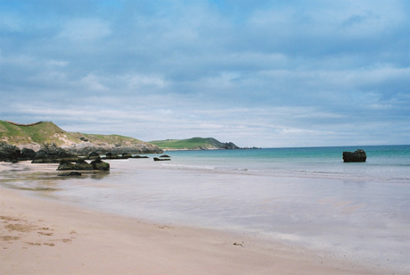 white sandy beach