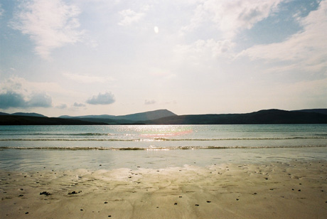 white sandy beach