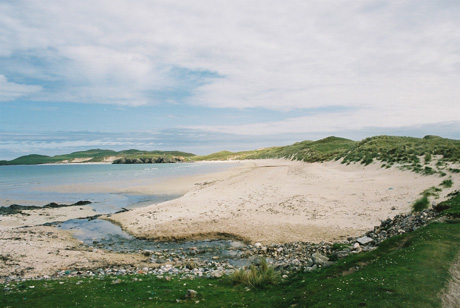 white sandy beach