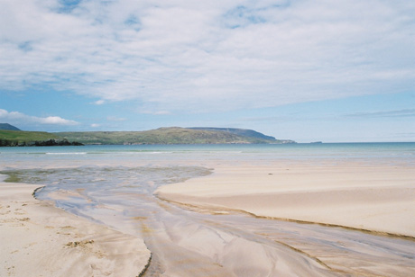 white sandy beach